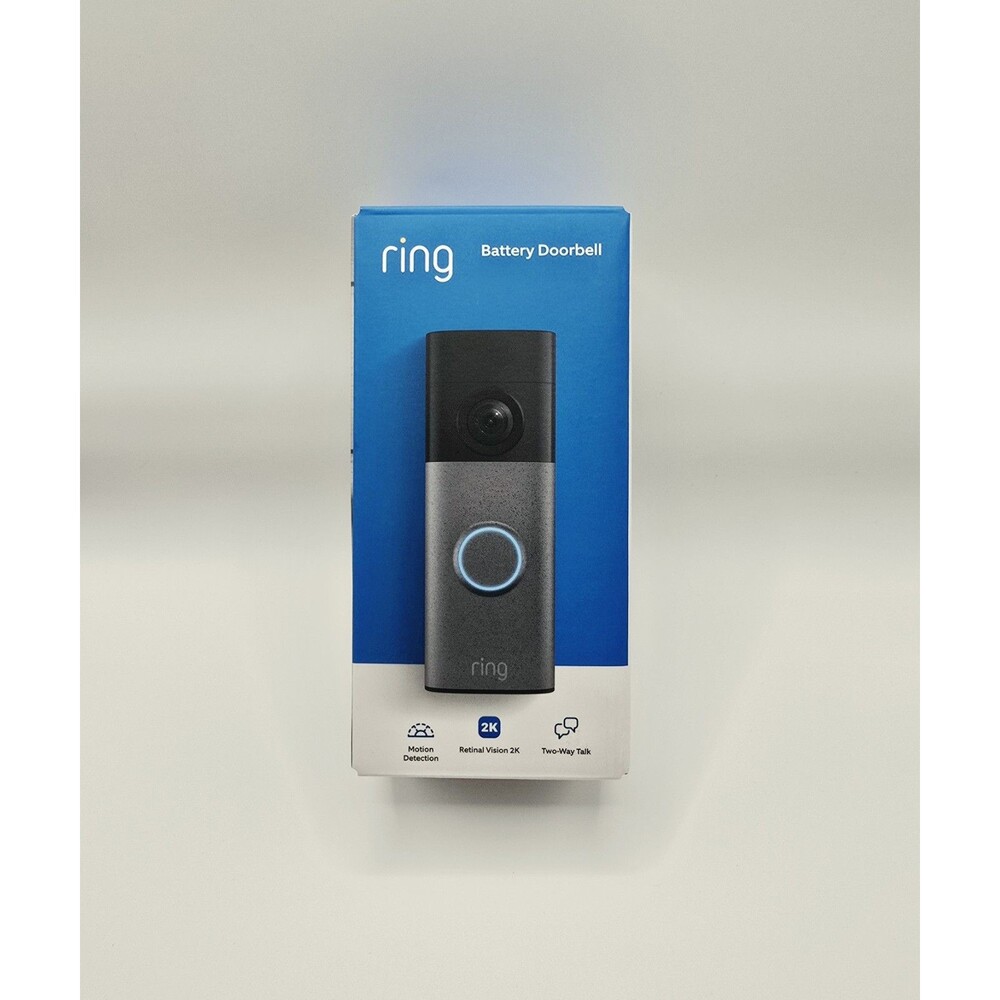 Ring Battery Doorbell Retinal 2K Newest Model(2026) Security Camera Gray - NEW